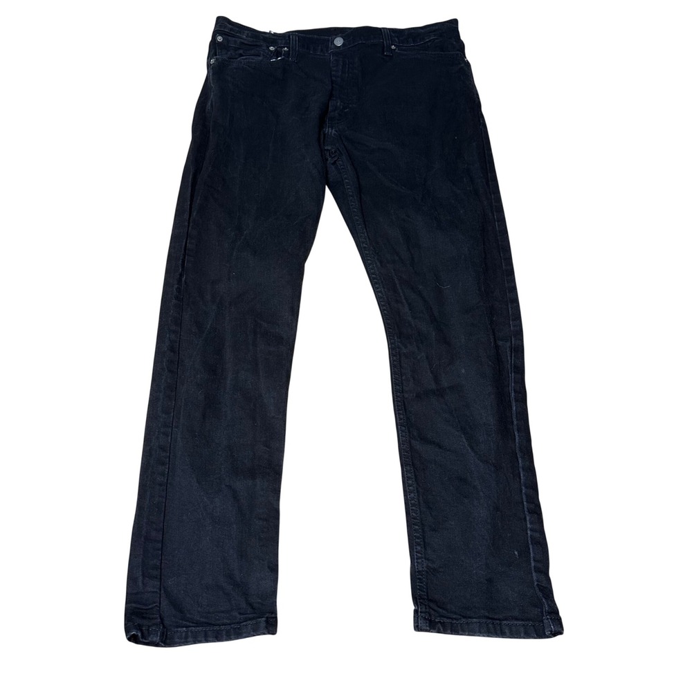 Levis 512 Slim Taper Jeans Black Denim Pants W38 L32